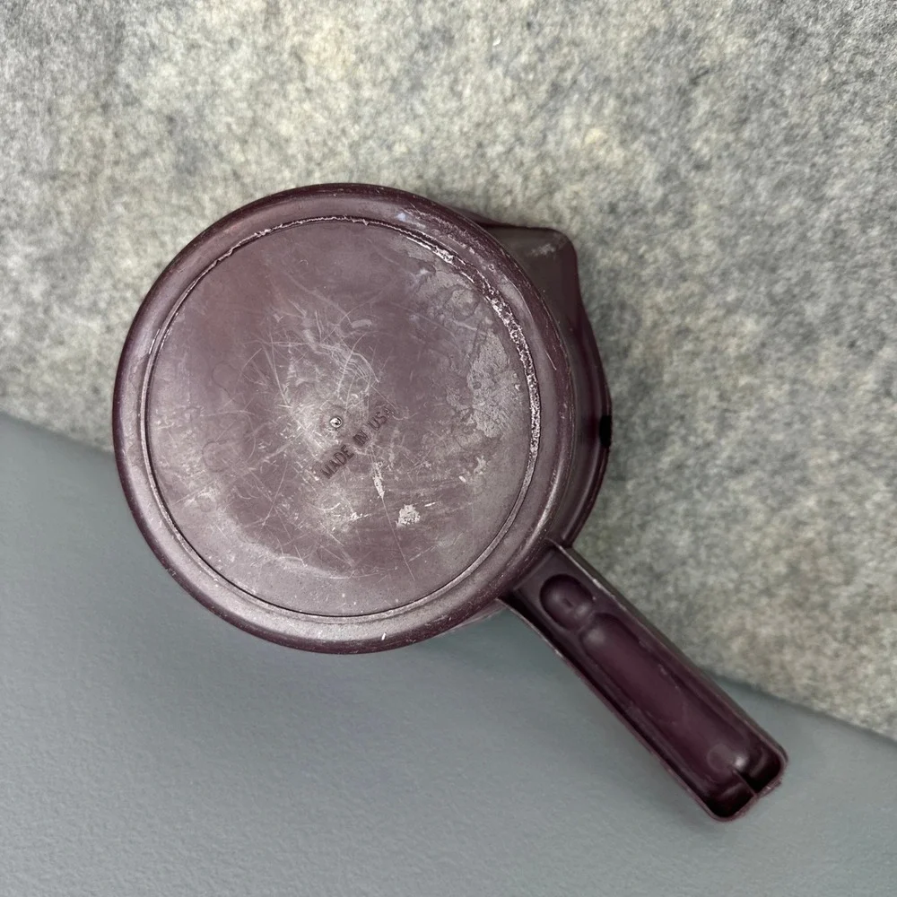 Vtg Pampered Chef Micro Cooker Steamer 4 Cup Purple Microwave Strainer Hen 2776